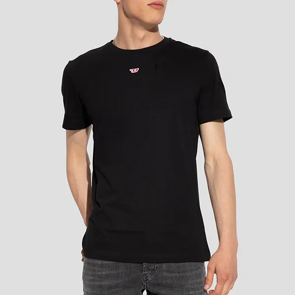 Áo Phông Nam Diesel Black With Red Logo Tshirt A04081 0GRAI/9XX Màu Đen - Thời trang - Vua Hàng Hiệu