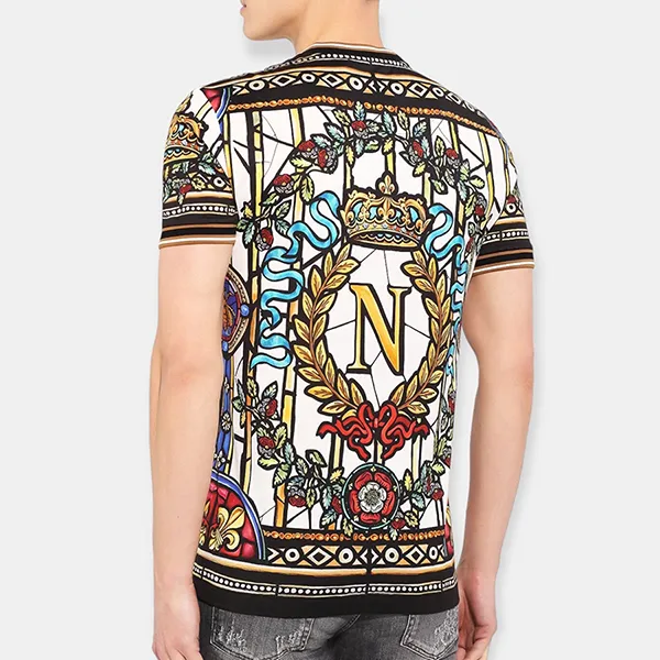 Áo Phông Nam Dolce & Gabbana D&G Napoleon T-Shirt G8KC0T FI710 Phối Màu Size 48 - Thời trang - Vua Hàng Hiệu