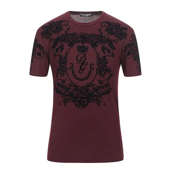 Áo Phông Nam Dolce & Gabbana D&G T-Shirt DG9375 Màu Đỏ Tía Size 44
