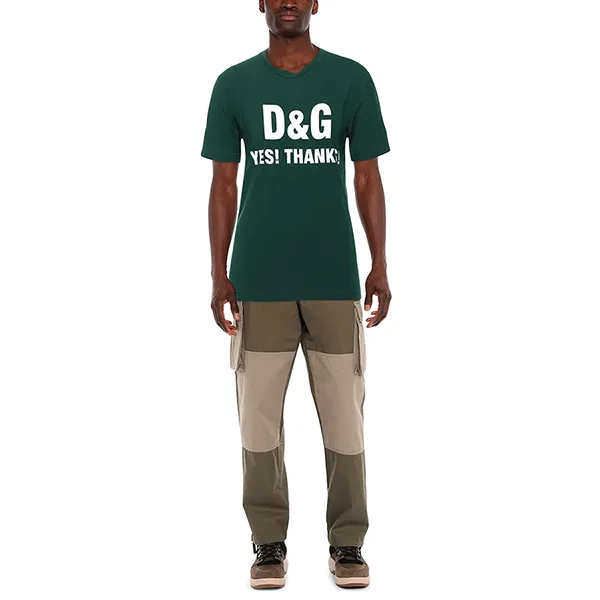Áo Phông Nam Dolce & Gabbana D&G T-Shirt G8JX7T G7WVU S9003 Màu Xanh Lá Size 46 - Thời trang - Vua Hàng Hiệu