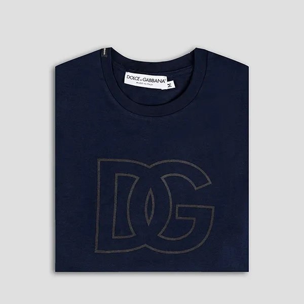 Áo Phông Nam Dolce & Gabbana D&G T-Shirt G8QO0TG7I7J1 B0665 Màu Xanh Navy Size XS - Thời trang - Vua Hàng Hiệu