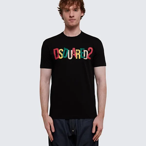 Áo Phông Nam Dsquared2 Jamaican Cool T-Shirt S71GD1249S23009900 Màu Đen Size S