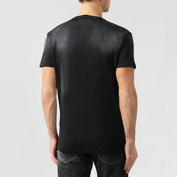 Áo Phông Nam Dsquared2 Logo T-Shirt S71GD0830 Màu Đen Size 46
