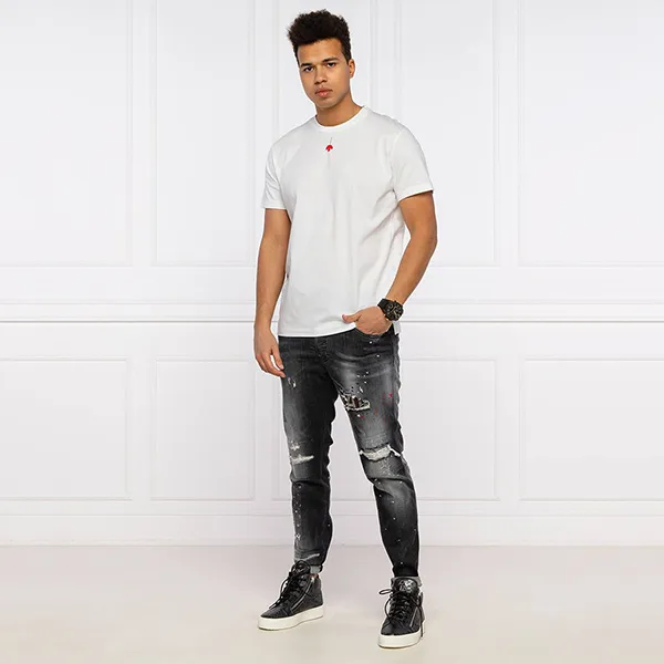Áo Phông Nam Dsquared2 T-Shirt S71GD1023S23009100 Màu Trắng Size 48