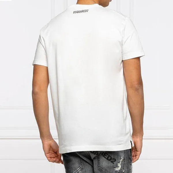 Áo Phông Nam Dsquared2 T-Shirt S71GD1023S23009100 Màu Trắng Size 48