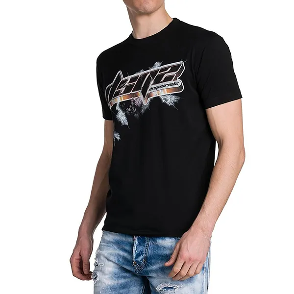 Áo Phông Nam Dsquared2 T-Shirt S71GD1074 S23009 Màu Đen Size 44