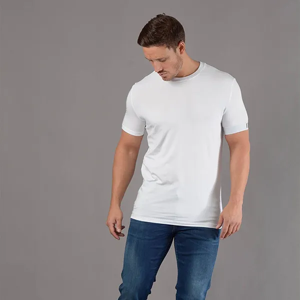 Áo Phông Nam Dsquared2 White With ICON Branding On Arm Tshirt D9M3S3590 10012 Màu Trắng Size L