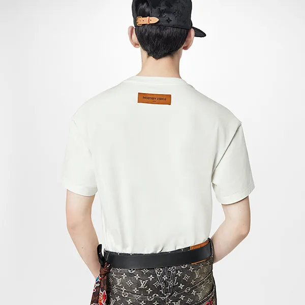 Áo Phông Nam Louis Vuitton LV Signature Print 1AAGMD TShirt Màu Trắng Size XS - Thời trang - Vua Hàng Hiệu