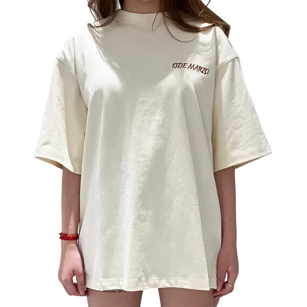 Áo Phông Nữ 13 De Marzo Beige With Bear Original Luminous Tshirt FR0591 01101 Màu Be - Thời trang - Vua Hàng Hiệu