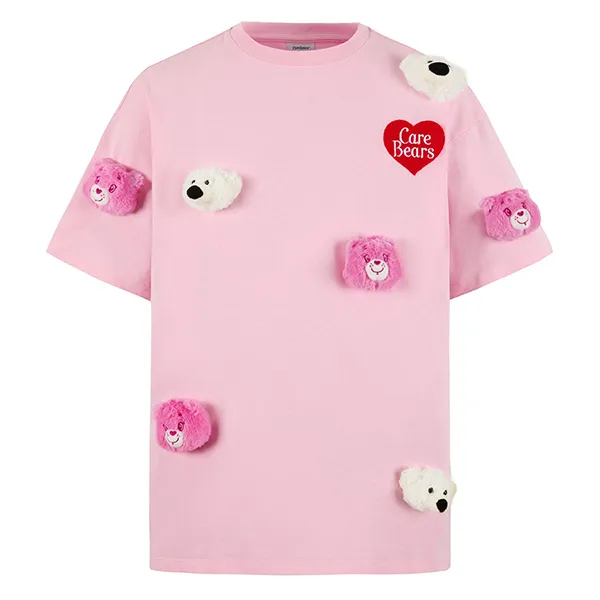 Áo Phông Nữ 13 De Marzo Care Bears Luminous TShirt Ballet Slipper Màu Hồng