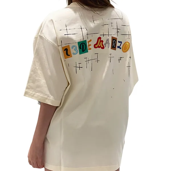 Áo Phông Nữ 13 De Marzo Cartoon Frame Printed In Beige Tshirt FR0597 01101 Màu Be