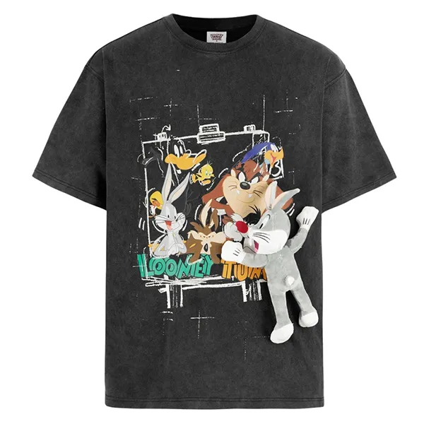 Áo Phông Nữ 13 De Marzo Cartoon Frame Printed In Black Tshirt FR0597 00101 Màu Đen Size S - Thời trang - Vua Hàng Hiệu