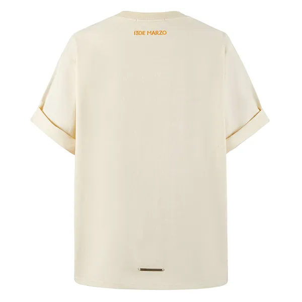 Áo Phông Nữ 13 De Marzo Cream Teddy&Bunny With Multicolor Logo Tshirt FR0408 02001 Màu Trắng Kem