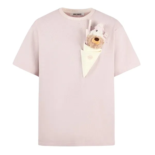 Áo Phông Nữ 13 De Marzo Ice-Cream In Pink Beryl Tshirt FR0582 00501 Màu Hồng Nhạt