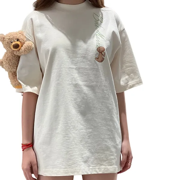 Áo Phông Nữ 13 De Marzo Macaron Logo Papyrus Tshirt FR0409 02001 Màu Trắng Size S