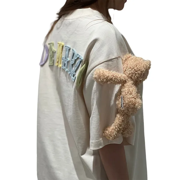 Áo Phông Nữ 13 De Marzo Macaron Logo Papyrus Tshirt FR0409 02001 Màu Trắng Size S