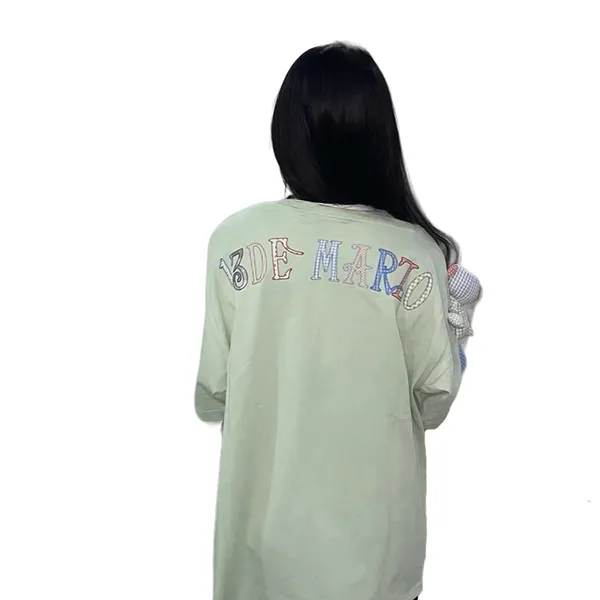 Áo Phông Nữ 13 De Marzo Malposition Collar In Mint Green Tshirt FR0389 23101 Màu Xanh Mint