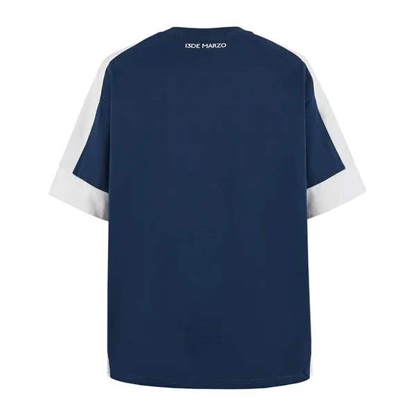 Áo Phông Nữ 13 De Marzo Doozoo Hook&Loop Logo Tshirt Màu Xanh Blue Size S