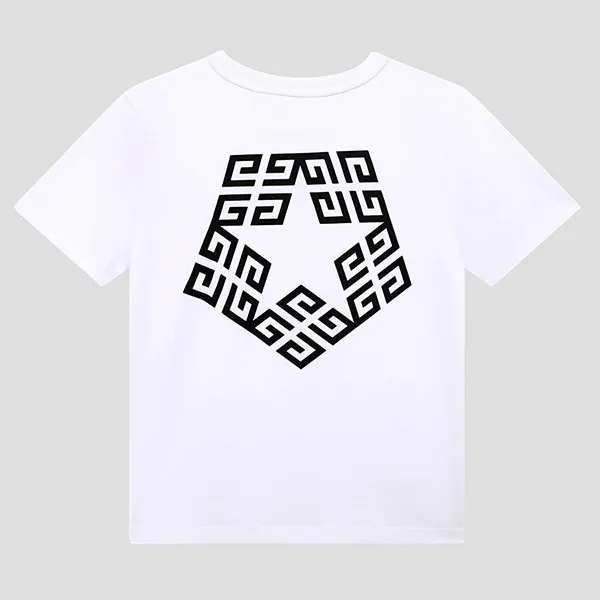Áo Phông Nữ Givenchy White With Logo Printed Tshirt H2544710P Màu Trắng