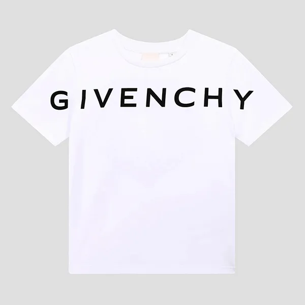Áo Phông Nữ Givenchy White With Logo Printed Tshirt H2544710P Màu Trắng