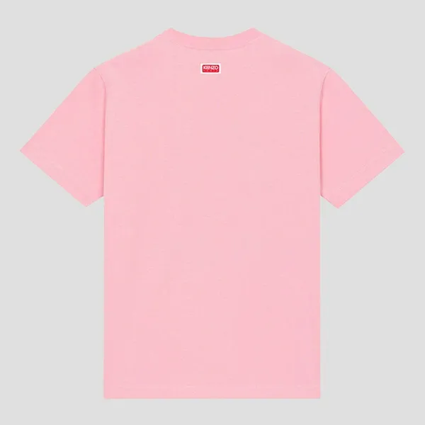 Áo Phông Nữ Kenzo Pink With Boke Flower Logo Printed Tshirt FD52TS0394SO30 Màu Hồng