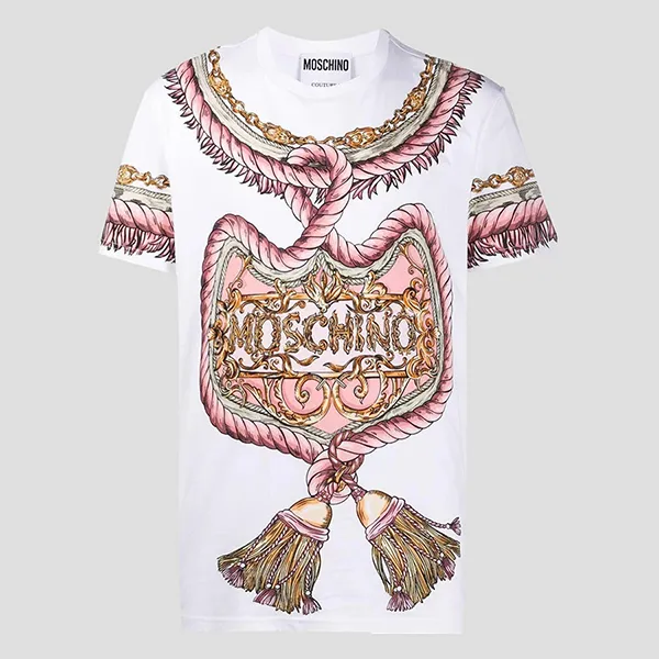 Áo Phông Nữ Moschino White Tshirt 202Z J071152402001 Màu Trắng