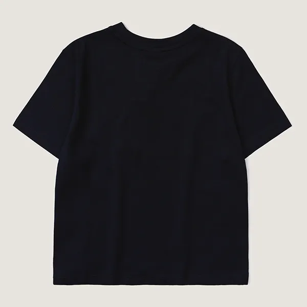 Áo Phông Nữ WHOAU Steve Photo Crop WHRPD2429F Tshirt Màu Xanh Navy Size S