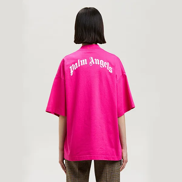 Áo Phông Palm Angels Tshirt PA Bear Loose Tee Màu Hồng Đậm Size S - Thời trang - Vua Hàng Hiệu
