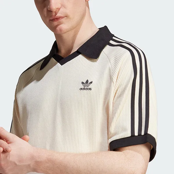 Áo Polo Adidas Waffle Classics Adicolor HA9311 Màu Be