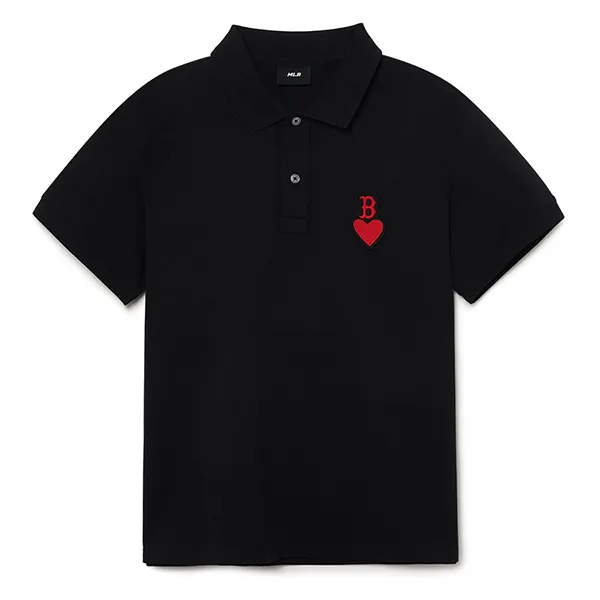 Áo Polo MLB Heart Boston Red Sox 3APQH0133-43BKS Màu Đen Size M - Thời trang - Vua Hàng Hiệu