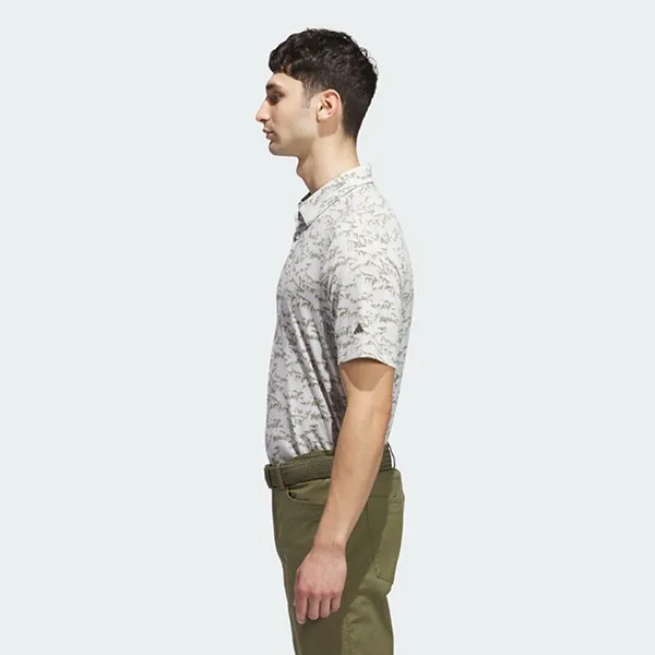 Áo Polo Nam Adidas Golf Go-To Printed Polo Shirt II7837 Màu Trắng Xám