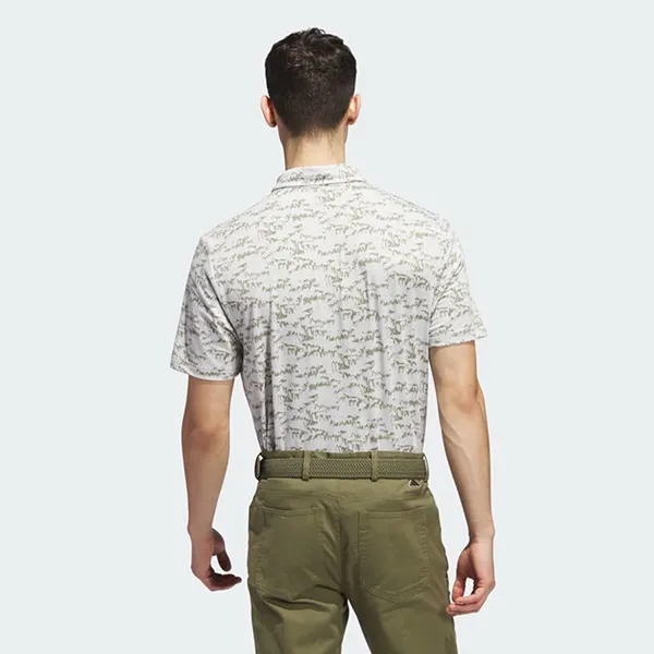 Áo Polo Nam Adidas Golf Go-To Printed Polo Shirt II7837 Màu Trắng Xám