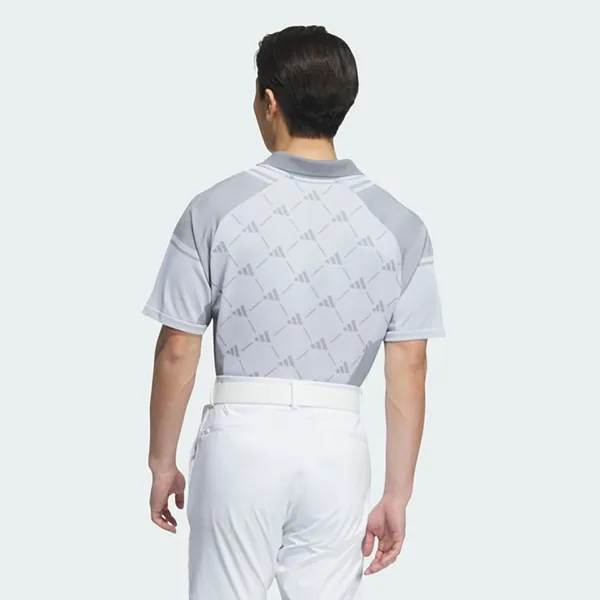 Áo Polo Nam Adidas Golf Primeknit Seamless Short Sleeve HZ6071 Màu Trắng Xám