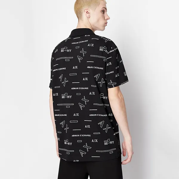 Áo Polo Nam Armani Exchange 6LZFAEZJ9ZZ122AP Màu Đen Size M - Thời trang - Vua Hàng Hiệu