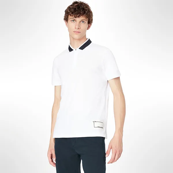 Áo Polo Nam Armani Exchange 6LZFJA ZJL4Z 1100 Màu Trắng Size S - Thời trang - Vua Hàng Hiệu