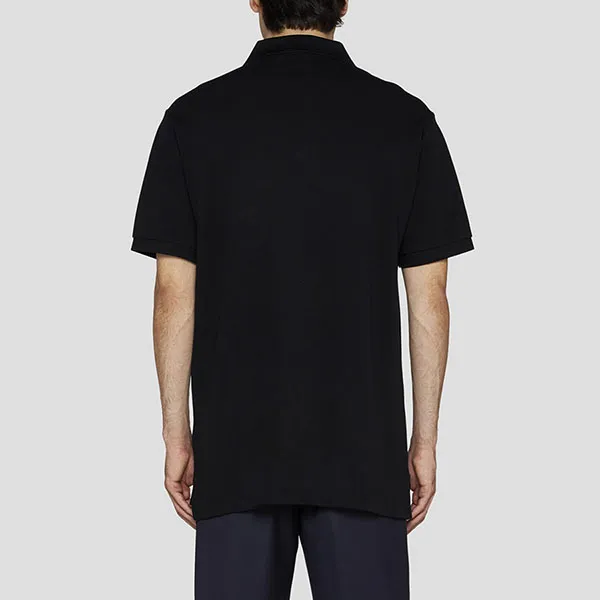 Áo Polo Nam Burberry Winsley Logo Printed In Black 8070682 Màu Đen