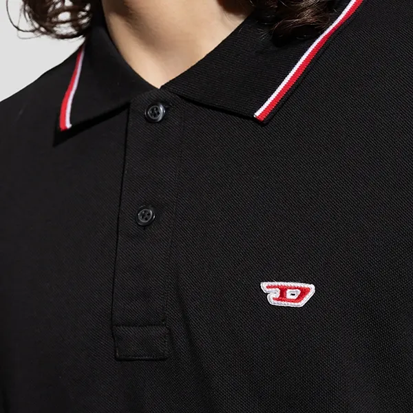 Áo Polo Nam Diesel Black With Red Logo A03838 0JMAD/9XX Màu Đen Size XS - Thời trang - Vua Hàng Hiệu