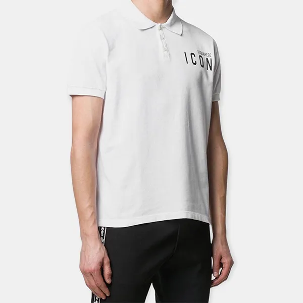 Áo Polo Nam Dsquared2 Mini Icon S79GL0001S22743100 Màu Trắng Size XS - Thời trang - Vua Hàng Hiệu
