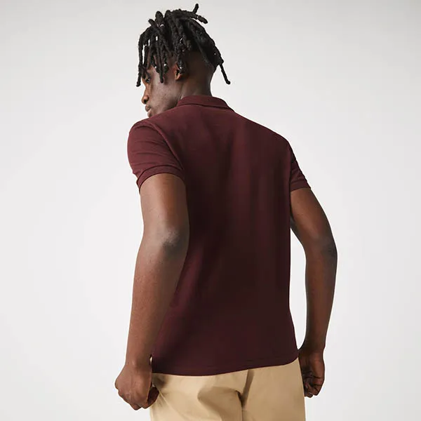 Áo Polo Nam Lacoste Men's Polo Slim Fit PH4012-51-BZD Màu Đỏ Đô Size 3
