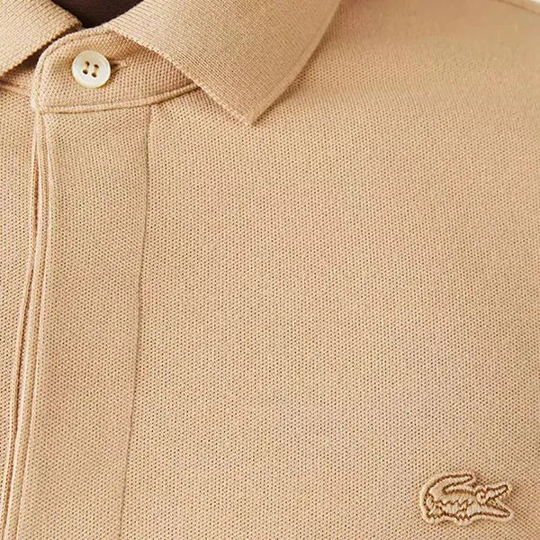 Áo Polo Nam Lacoste Men's Regular Fit Paris Shirt PH5522 02S Màu Vàng Cát Size 2
