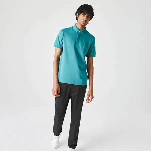 Áo Polo Nam Lacoste Men's Smart Paris Stretch Cotton Piqué Shirt PH5522F5T SI0 Màu Xanh Lam Size S