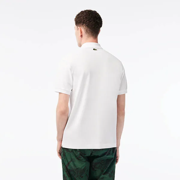 Áo Polo Nam Lacoste x Netflix Organic Cotton PH7057-10-VIJ Màu Trắng Size 4