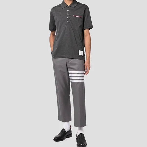 Áo Polo Nam Thom Browne Dark Grey MJP022A 01455 025 Màu Xám - Thời trang - Vua Hàng Hiệu
