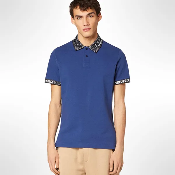 Áo Polo Nam Versace 73GAGT07 CJ01T 259 Màu Xanh Size S