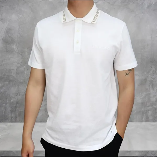 Áo Polo Nam Versace Medusa A89504S Polo Shirt Màu Trắng Size L - Thời trang - Vua Hàng Hiệu