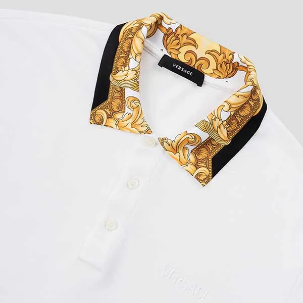 Áo Polo Nam Versace White Logo Polo Shirt 1012260 Màu Trắng Size M - Thời trang - Vua Hàng Hiệu
