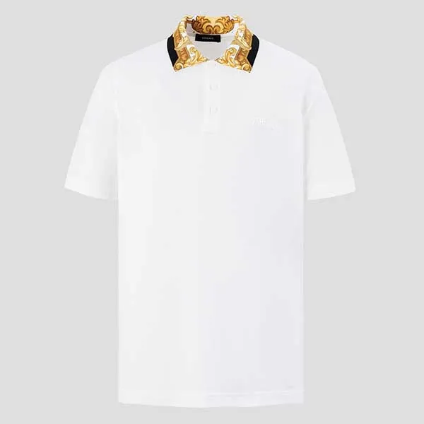 Áo Polo Nam Versace White Logo Polo Shirt 1012260 Màu Trắng Size M - Thời trang - Vua Hàng Hiệu