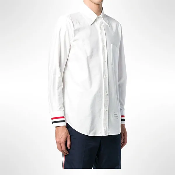 Áo Sơ Mi Nam Thom Browne MWL289A Màu Trắng Size 15