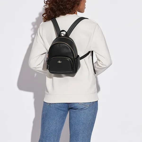 Balo Nữ Coach Mini Court Backpack C8603 Màu Đen