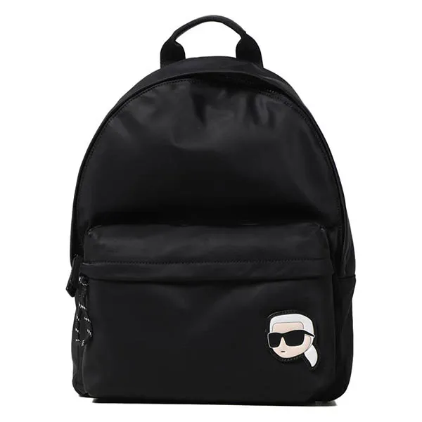 Balo Karl Lagerfeld K/Ikonik Patch Nylon Backpack Black 230M3181 Màu Đen